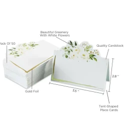 Kate Aspen® Botanical Garden Tent Place Card, 100ct.