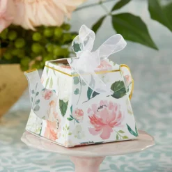 Kate Aspen® Brunch Floral Teapot Favor Box Set, 24ct.