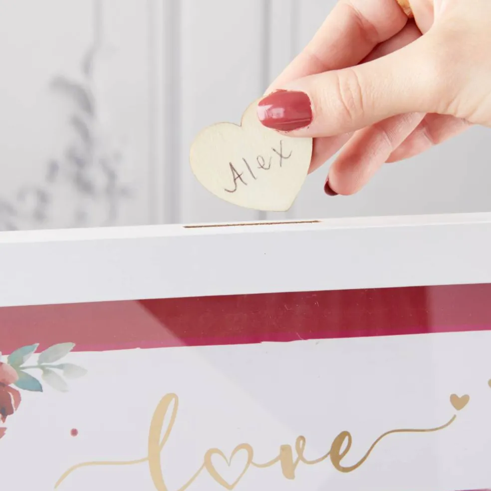 Kate Aspen® Burgundy Blush Wedding Guest Book Alternative