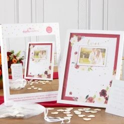Kate Aspen® Burgundy Blush Wedding Guest Book Alternative