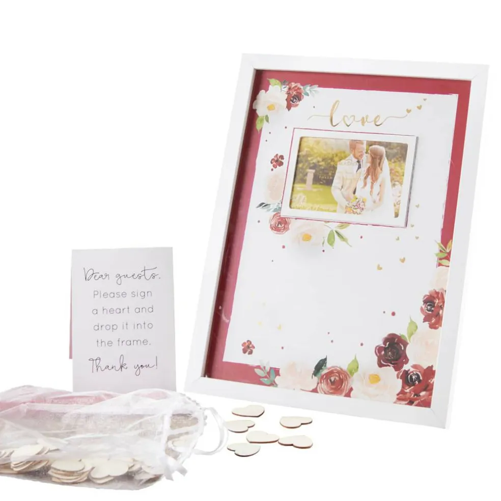 Kate Aspen® Burgundy Blush Wedding Guest Book Alternative