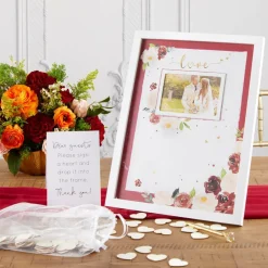 Kate Aspen® Burgundy Blush Wedding Guest Book Alternative