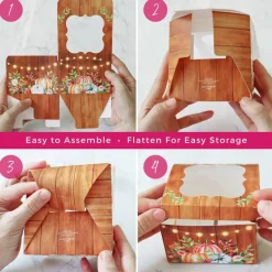 Kate Aspen Fall Cookie Boxes with Window & Seal Stickers, 30ct.