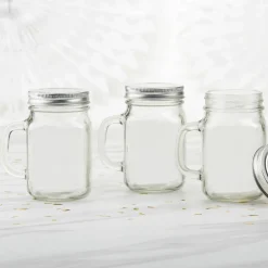 Kate Aspen® 12oz. Mason Jar Mug with Lid, 12ct.