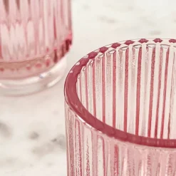 Kate Aspen® Ribbed Glass Votive Candle Holder Set