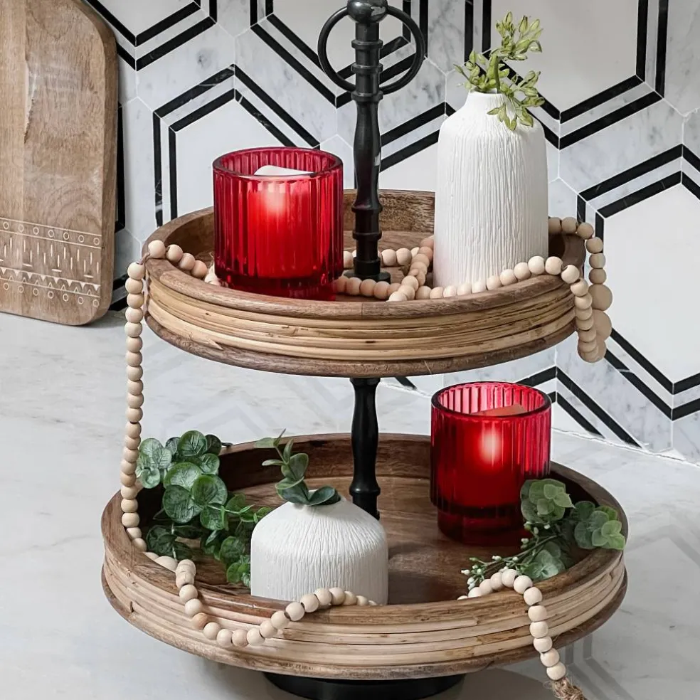 Kate Aspen® Ribbed Glass Votive Candle Holder Set
