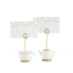 Kate Aspen® Tea Time Whimsy Place Card Holder, 6ct.