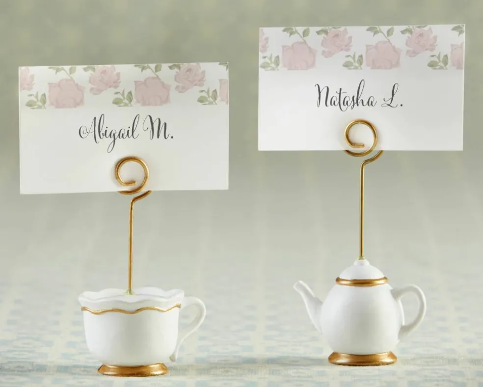 Kate Aspen® Tea Time Whimsy Place Card Holder, 6ct.