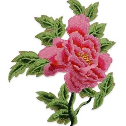 Kay Iron On Embroidered Large Flower Applique/Patch Patch
