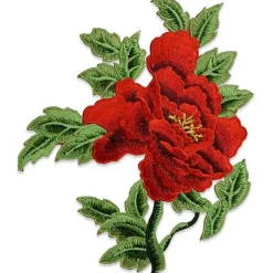 Kay Iron On Embroidered Large Flower Applique/Patch Patch