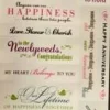 K & Company Marriage, Love & Anniversary Vellum Stickers
