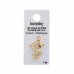 14K Gold Plated Dragon Charm by Bead Landing™