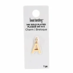14K Gold Plated Letter Charm by Bead Landing™