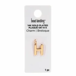 14K Gold Plated Letter Charm by Bead Landing™