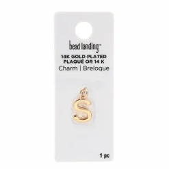 14K Gold Plated Letter Charm by Bead Landing™