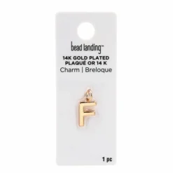 14K Gold Plated Letter Charm by Bead Landing™