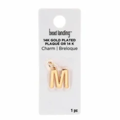 14K Gold Plated Letter Charm by Bead Landing™