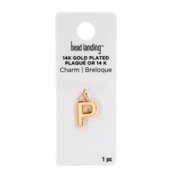 14K Gold Plated Letter Charm by Bead Landing™