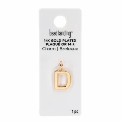 14K Gold Plated Letter Charm by Bead Landing™
