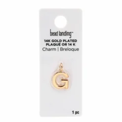 14K Gold Plated Letter Charm by Bead Landing™