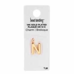 14K Gold Plated Letter Charm by Bead Landing™