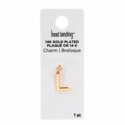 14K Gold Plated Letter Charm by Bead Landing™