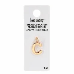 14K Gold Plated Letter Charm by Bead Landing™