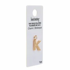 14K Gold Plated Letter Charm by Bead Landing™