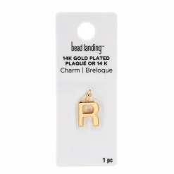 14K Gold Plated Letter Charm by Bead Landing™