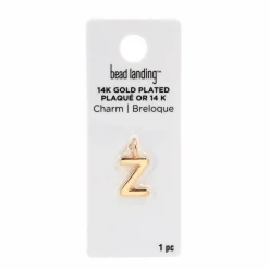14K Gold Plated Letter Charm by Bead Landing™