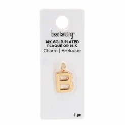 14K Gold Plated Letter Charm by Bead Landing™