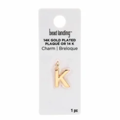 14K Gold Plated Letter Charm by Bead Landing™