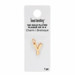 14K Gold Plated Letter Charm by Bead Landing™
