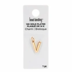 14K Gold Plated Letter Charm by Bead Landing™