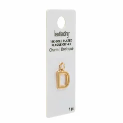 14K Gold Plated Letter Charm by Bead Landing™