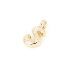 14K Gold Plated Metal Bubble Letter Charm by Bead Landing™