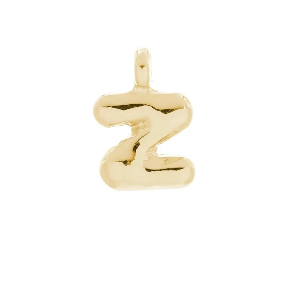 14K Gold Plated Metal Bubble Letter Charm by Bead Landing™