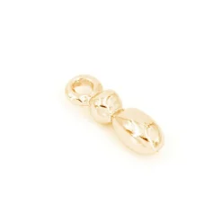 14K Gold Plated Metal Bubble Letter Charm by Bead Landing™