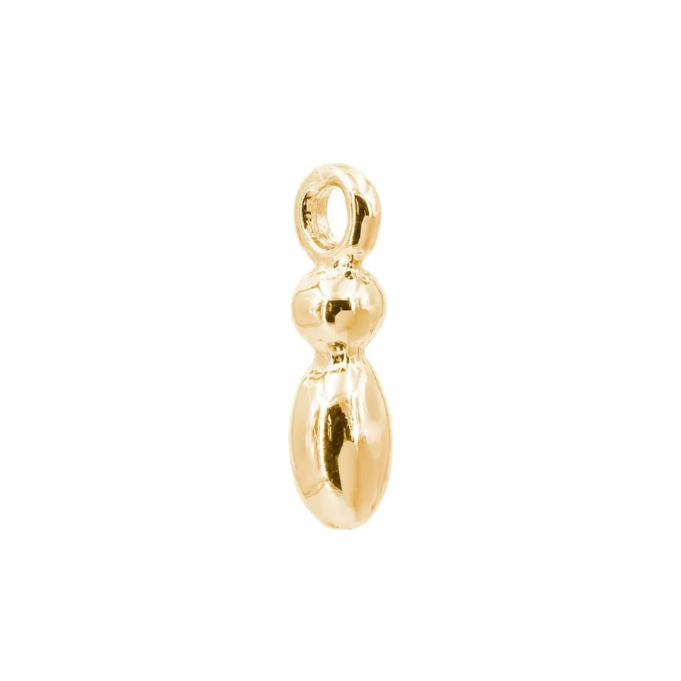 14K Gold Plated Metal Bubble Letter Charm by Bead Landing™
