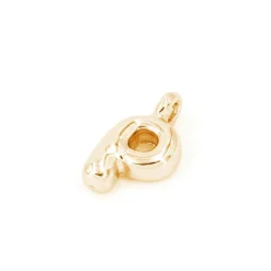 14K Gold Plated Metal Bubble Letter Charm by Bead Landing™