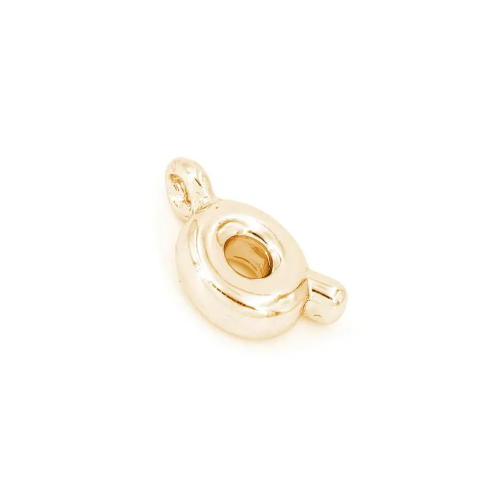 14K Gold Plated Metal Bubble Letter Charm by Bead Landing™