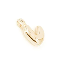 14K Gold Plated Metal Bubble Letter Charm by Bead Landing™