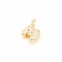 14K Gold Plated Metal Bubble Letter Charm by Bead Landing™