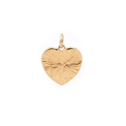 14K Gold Plated Starburst Heart Charm by Bead Landing™