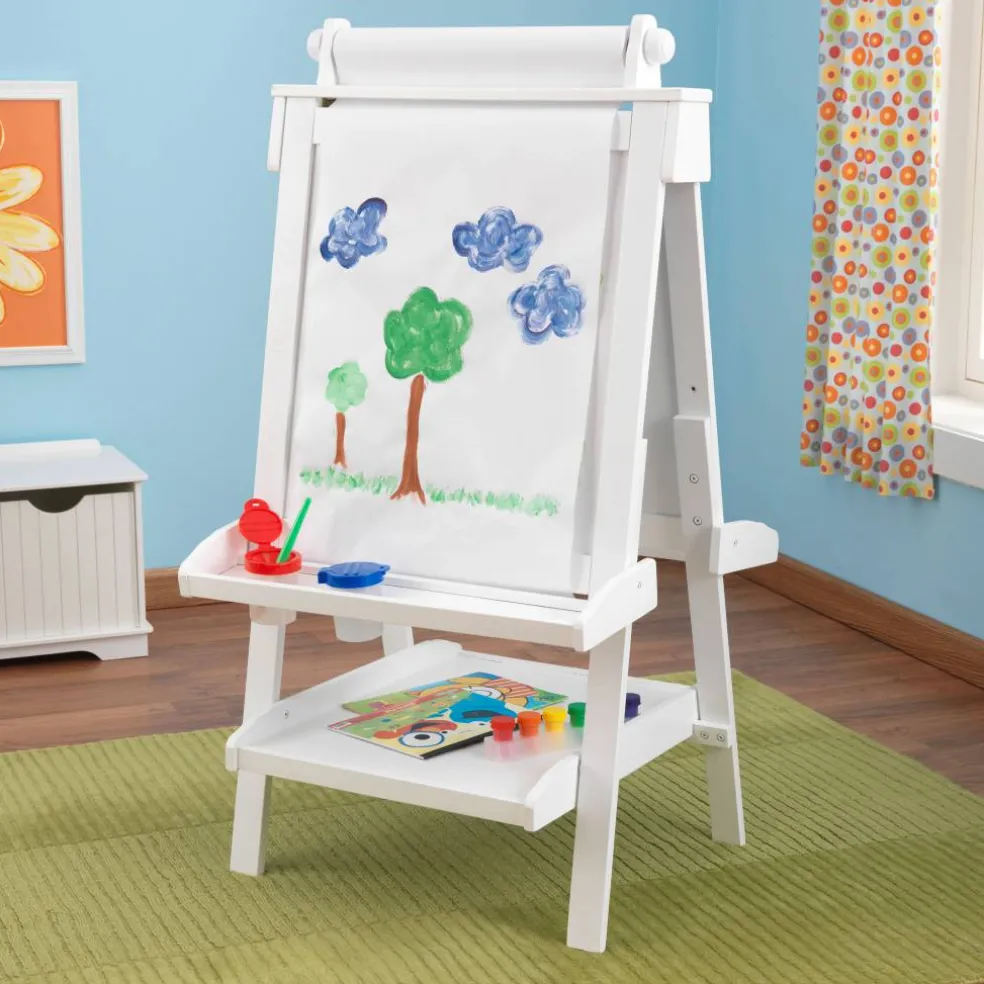 KidKraft Deluxe Wood Easel with Paper Roll
