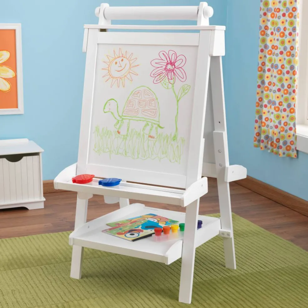 KidKraft Deluxe Wood Easel with Paper Roll
