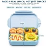 Kids Bento Lunch Box, 1150ml 3 Compartments, Blue