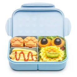 Kids Bento Lunch Box, 1150ml 3 Compartments, Blue