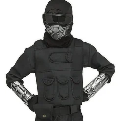 Kids Gaming Fighter Black Video Game Halloween Costume