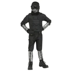 Kids Gaming Fighter Black Video Game Halloween Costume